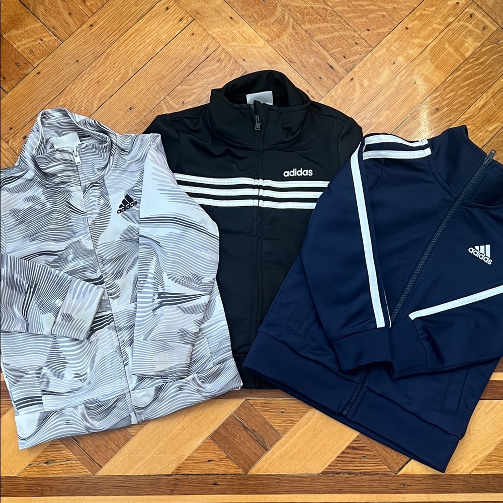 Adidas Trio Track Jacket Collection - Black, Navy, Gray